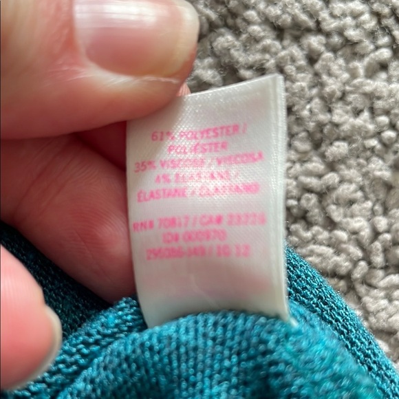 Victoria's Secret PINK Teal Graphic Sweatshirt | Size Small - Picture 6 of 10